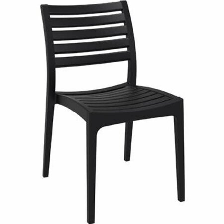 SIESTA Ares Outdoor Dining Chair Black, 2PK ISP009-BLA